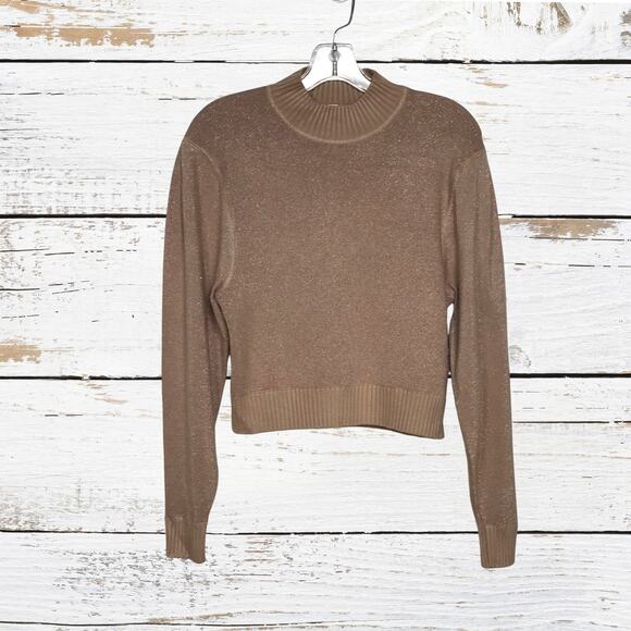 Free People Starry Night Shimmer Sweater Cream Puf - Picture 2 of 9